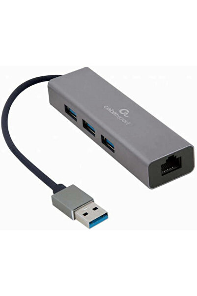 Cablexpert Διανομέας USB 3 θυρών USB 3.0 με σύνδεση USB-A Γκρι Κωδικός: A-AMU...