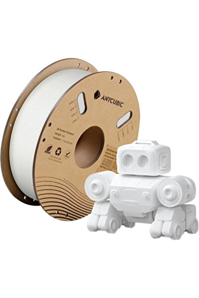 Anycubic Νήμα εκτυπωτή 3D PLA 3.0mm Λευκό 1kg Κωδικός: 079417