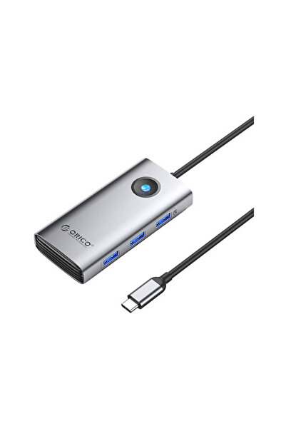 Orico Σταθμός σύνδεσης USB-C με HDMI 4K, PD και υποστήριξη για 2 οθόνες, Γκρι...