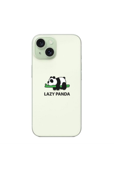 Other Apple iPhone 15 Plus Lazy panda Transparent Silicone TPU Θήκη