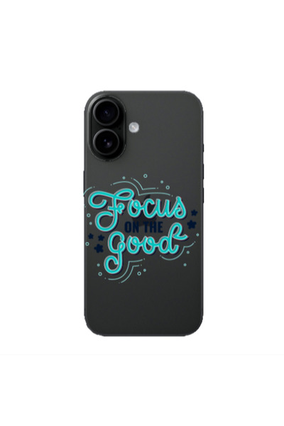Other Apple Iphone 16 plus Focus On The Good Transparent Silicone TPU Θήκη