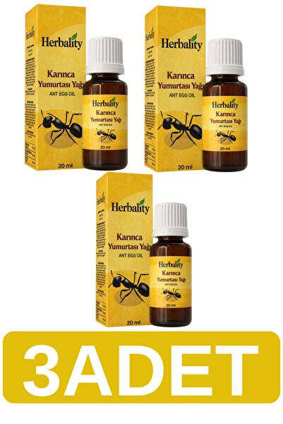 herbalıty Karınca Yumurtası Yağı 20ML 3* ADET