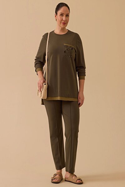 Rain and River Plus size comfortable cut suit with elastic waist