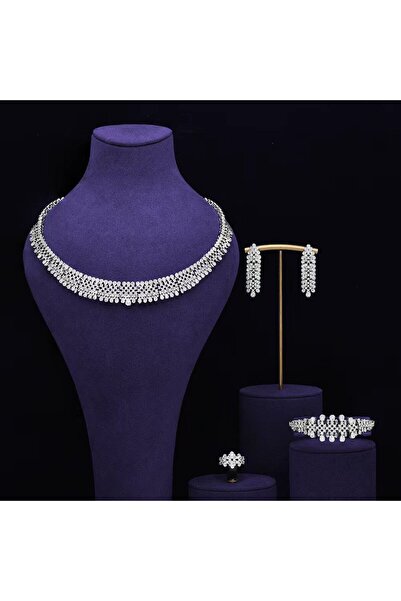 jewelrystore Diamond Precision Zircon Accessory Set