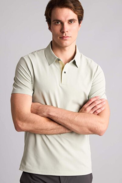 DeFacto Slim Fit Polo Collar Short Sleeve Polo T-Shirt F9896Ax26Sp