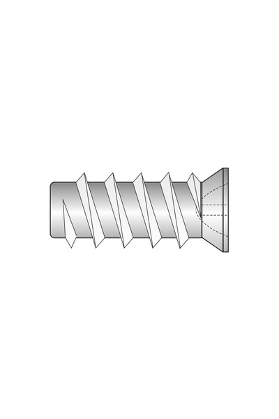 Rocast Set 200 x Eurosurub Cap Ingropat O7 mm Filet Rar (pentru Sine Glisante...