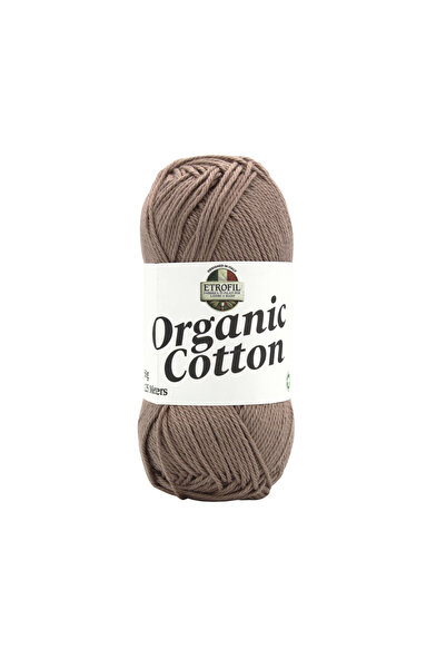 Etrofil Organic Cotton Knitting Yarn Gray Brown 100% Organic Cotton 50g 125m ...
