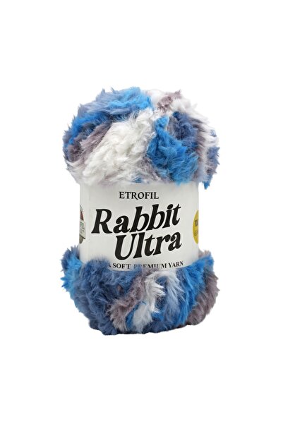 Etrofil Rabbit Ultra Knitting Yarn Frosted Ocean 100% Polyester 100g 65m (T043)