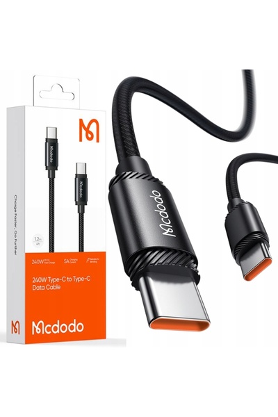 Mcdodo Cablu USB-C Încărcare Rapidă Pentru Samsung Apple USB Tip C 5A 240W 2M