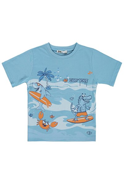 Civil Boys Surf Vibe majica za decu od 2-5 godina - plava
