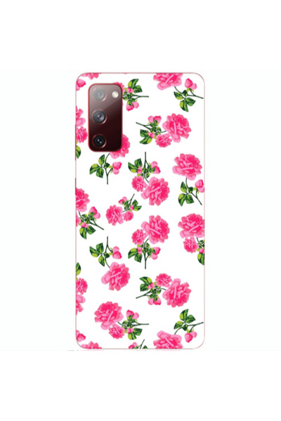 Other Samsung S20 FE Roses White Transparent Silicone TPU Θήκη