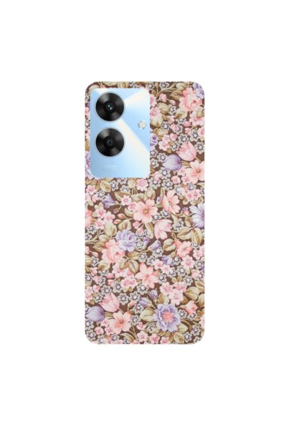 Other Realme Note 60 Blue Roses Transparent Silicone TPU Θήκη