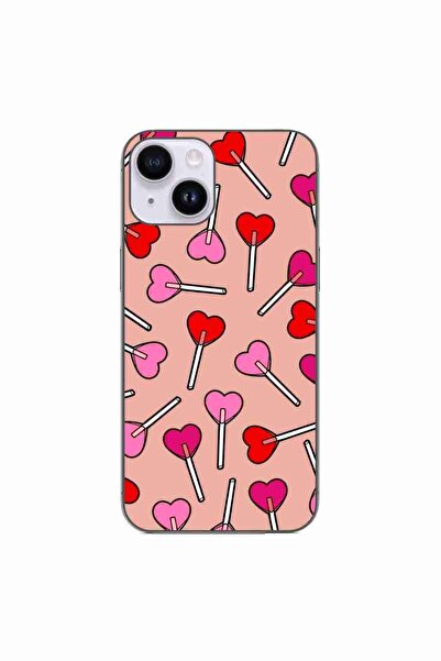 OEM Case compatible with Apple iPhone 15 Silicone Gel Tpu Pattern Valentines ...