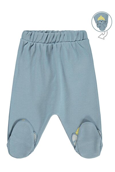 Civil Baby Fok Balığı Baskılı 1-9 Ay Tek Alt Bebe - Mavi