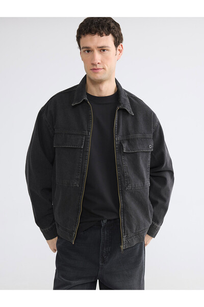 LC Waikiki Nevavm Comfortable Fit Men's Jean Jacket with Difference
