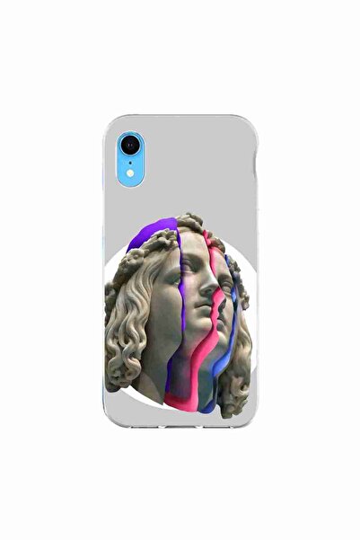 OEM Case compatible with Apple iPhone XR Silicone Gel Tpu Model Neon Ruins