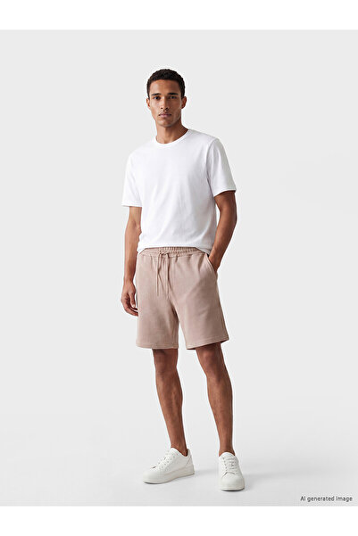 LC Waikiki Nevavm Regular Fit Soft Touch Men's Shorts with Difference
