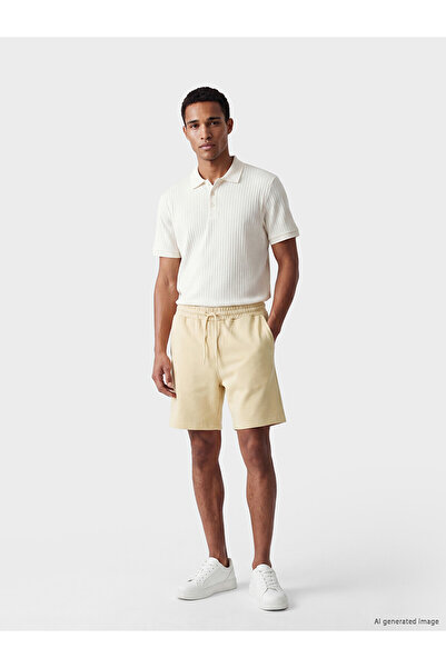 LC Waikiki Nevavm Regular Fit Soft Touch Men's Shorts with Difference