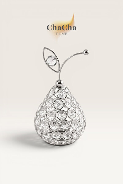 Crystal Stone Pear Decorative Object Hall and Console Accessory