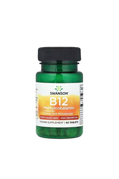 SWANSON Vitamin B-12 Methylcobalamin 5000mcg High Absorption 60 tablete -