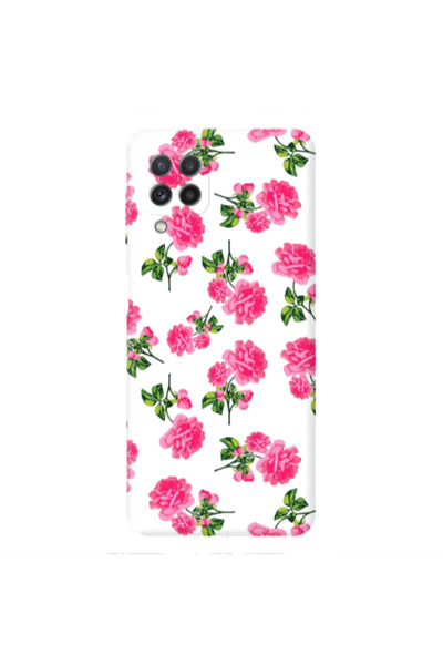 Other Samsung M32 Roses White Transparent Silicone TPU Θήκη