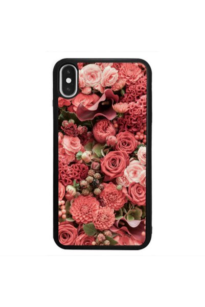 Other Apple iPhone Xs Rose festival Black Glossy Θήκη