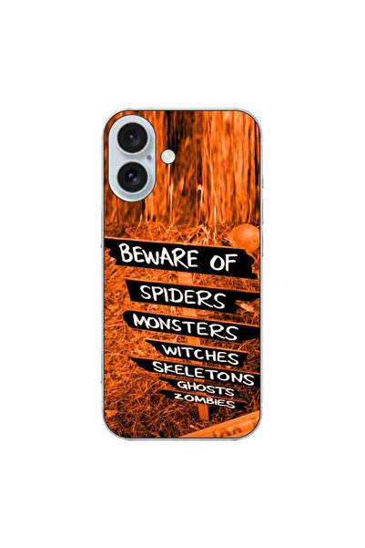 OEM Case compatible with Apple iPhone 16 Silicone Gel Tpu Pattern Halloween B...