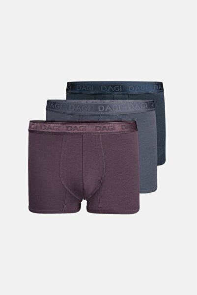 Dagi Men's 3-Piece Micro Modal Boxer Set – Soft Textured, Breathable, Flexibl...