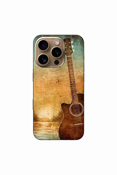 OEM Husa compatibila cu Apple iPhone 16 Pro Silicon Gel Tpu Model Chitara Vin...