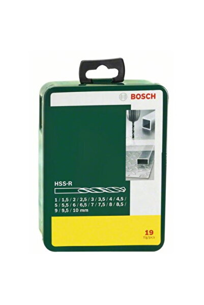 Bosch Metal drill Top Bottom Set , HSS-R, 1-10 mm, cylindrical shank, 19 pcs
