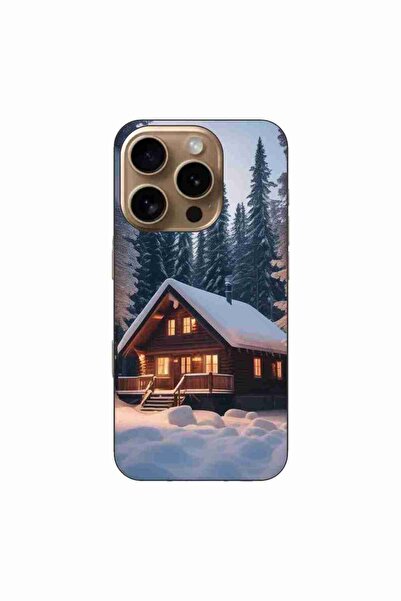 OEM Husa compatibila cu Apple iPhone 16 Pro Silicon Gel Tpu Model Peisaj Iarn...