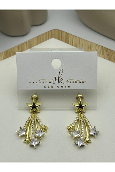 BİJU YILMAZ 26Vipk08 - Vip Comet Dangle Gold Earrings