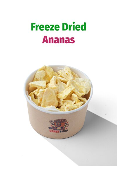 ÇITLAT ÇEREZ SHOP Freeze Dried Ananas Dondurularak Kurutulmuş Meyve Cipsi 50 Gr