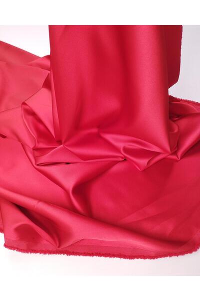 Kumaş Parça Red Acetate Satin Fabric Lightweight Flexible Stylish Evening Dre...