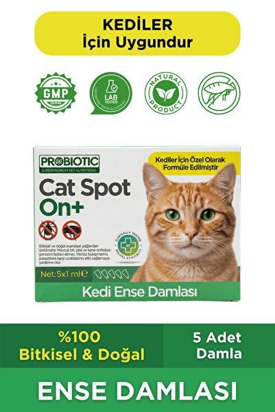 Oprobiotic Dış Parazit Bitkisel Kedi Ense Deri Damlası (5'li Tüp Kedi Ense De...