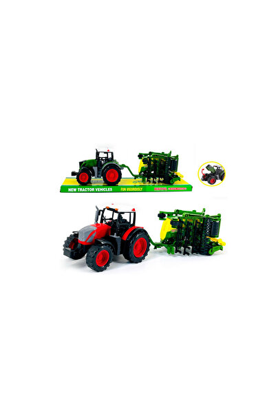 PlayFun Tractor Jucărie Fermă Funcțional Detașabil Plastic Cadou Băieți
