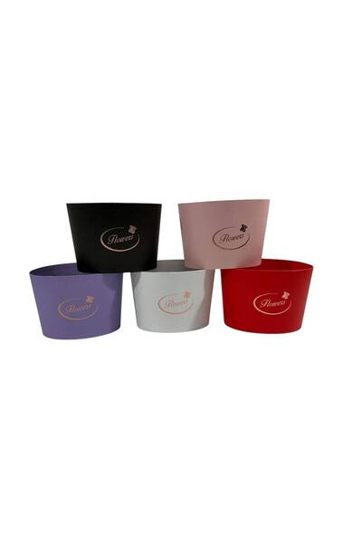 OEM Cutii Cadou Pentru Aranjamente Florale Carton Ovale 5/set ALB