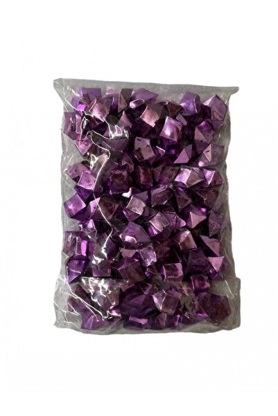 OEM Purple Metallic Plastic Decorative Stones