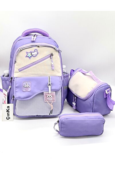 Çınka Bags Aksesuar Detaylı Termal Beslenmelik ve Kalemlikli Çocuk Sırt Okul ...
