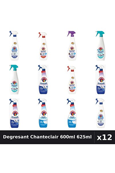 Chanteclair Set 12 Degresant Universal 600ml 625ml - 6 Arome, Anticalcar, Cur...
