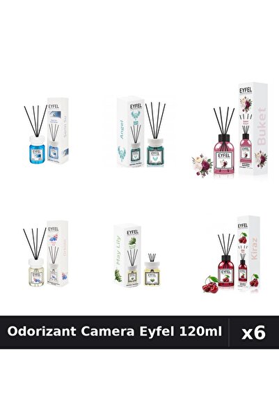 Eyfel Set 6 Odorizant Camera Betisoare - Angel, Bouquet, Cirese, Cool Water, ...