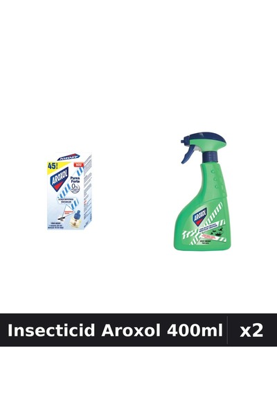 Aroxol Set 2 Insecticid - Aparat Electric & Spray 400ml - Anti Gandaci, Tanta...
