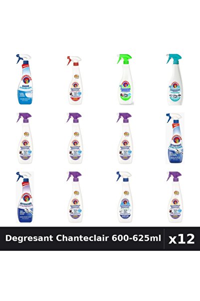 Chanteclair Set 12 Degresant Universal 600-625ml - 9 Arome, Anticalcar, Detar...