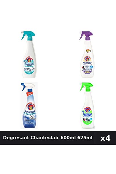 Chanteclair Set 4 Degresant Universal 600ml + Detartrant 625ml - Anti-Miros, ...