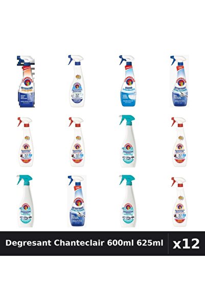 Chanteclair Set 12 Degresant Universal 600ml 625ml - 6 Arome, Bicarbonat, Mar...