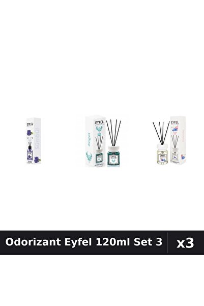 Eyfel Set 3 Odorizant Camera Betisoare 120ml - Angel, Orhidee, Zambile