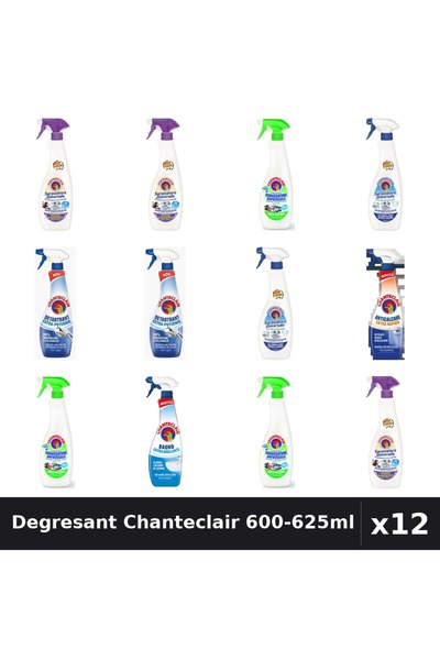 Chanteclair Set 12 Degresant Universal 600-625ml - Lavanda, Lamaie, Bicarbona...
