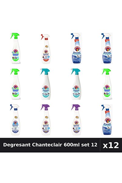 Chanteclair Set 12 Degresant Universal 600ml - 7 Arome, Detartrant 625ml