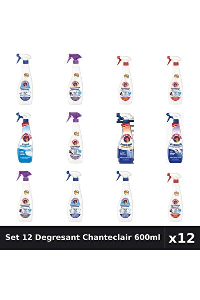 Chanteclair Set 12 Degresant Universal 600ml - Bicarbonat, Extra Parfumat, Ex...