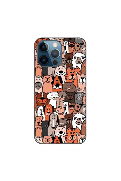 OEM Husa compatibila cu Apple iPhone 12 Pro Silicon Gel Tpu Model Caini si Pi...